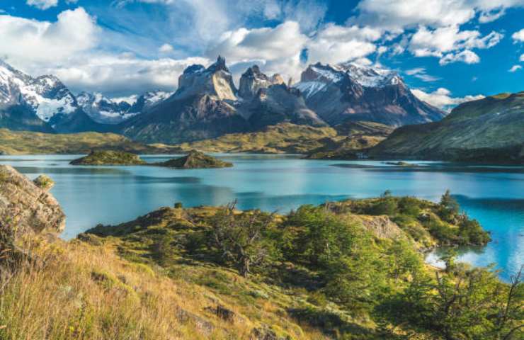 Foto del panorama del Parco Nazionale Torres del Paine in Cile