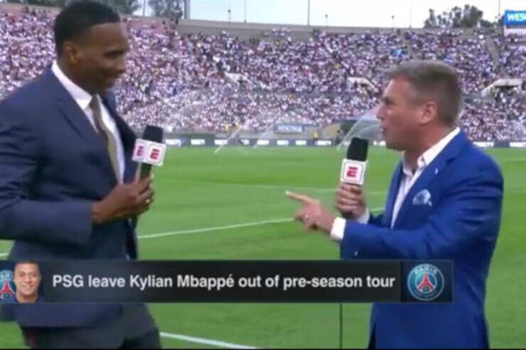 Shaka Hislop un attimo prima del malore in diretta 