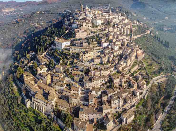 Veduta dall'alto della repubblica di San Marino