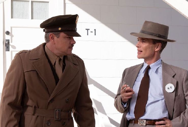 Matt Damon e Cillian Murphy in Oppenheimer