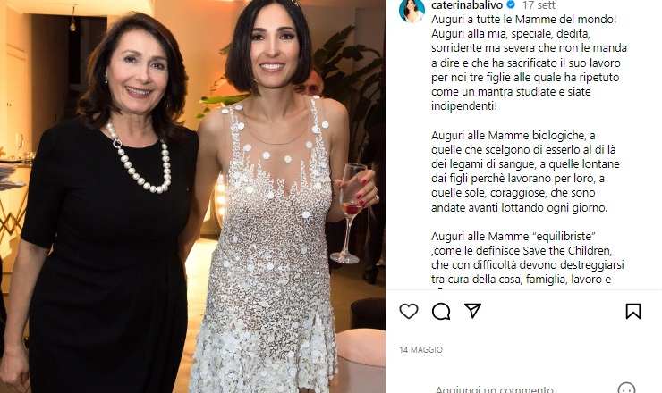 Caterina Balivo mamma post incanta