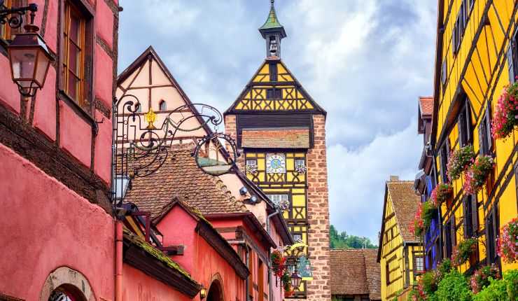 Riquewihr borgo Francia la bella e la bestia 