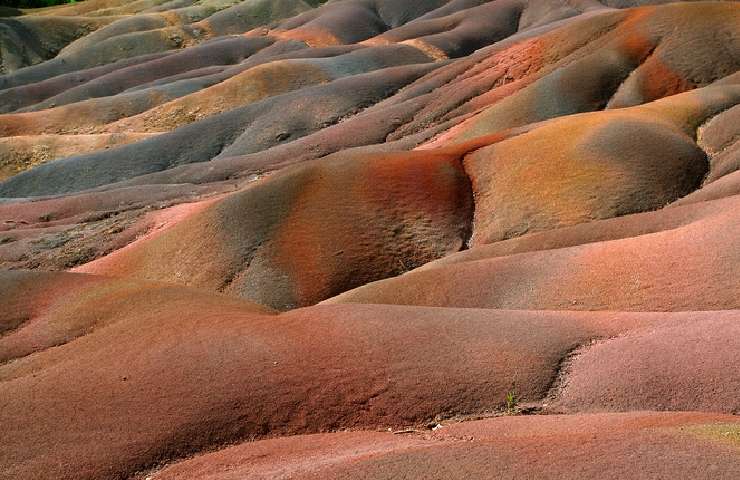 Terre colorate di Chamarel, nell'isola Mauritius