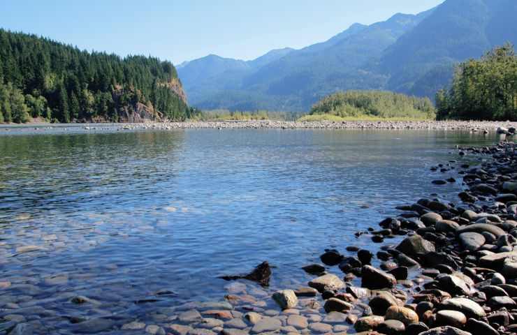 Fiume di montagna 