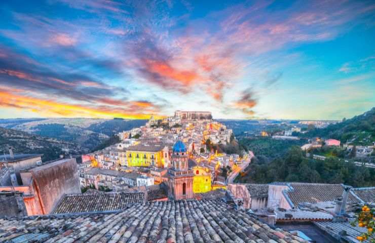 Panorama della città di Ragusa