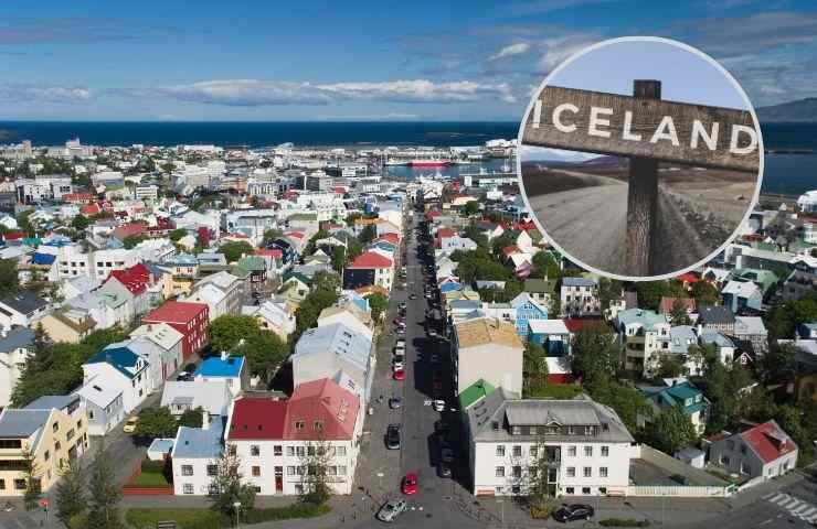 La città di Reykjavic, capitale dell'Islanda