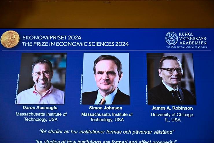 I tre vincitori del Nobel per l'economia